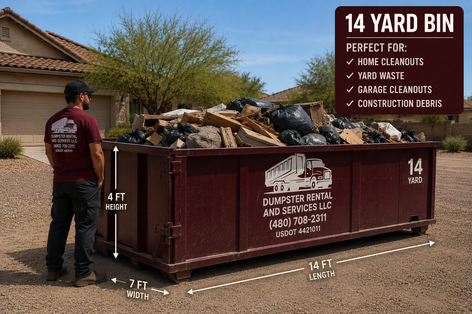 14 Yard Moveable Bin